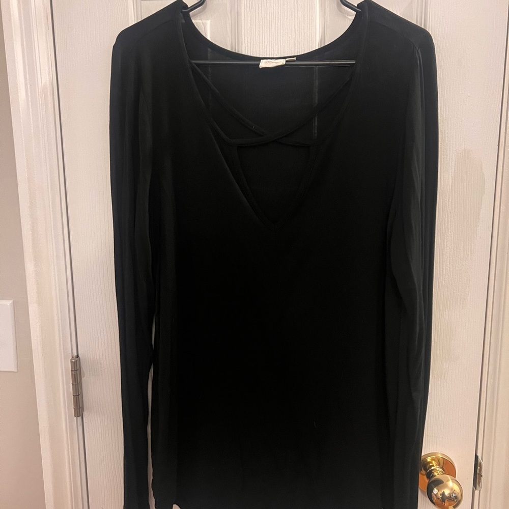 Womens white crow long sleeve blouse